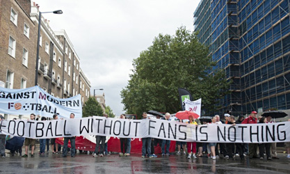 Join fans from both Liverpool and Arsenal to say no to football greed