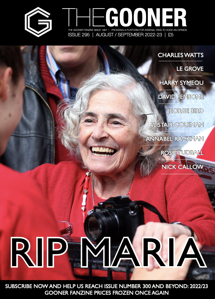 Arsenal supporters: Getcha Gooner Issue 295 out now - buy it here and help keep us going 