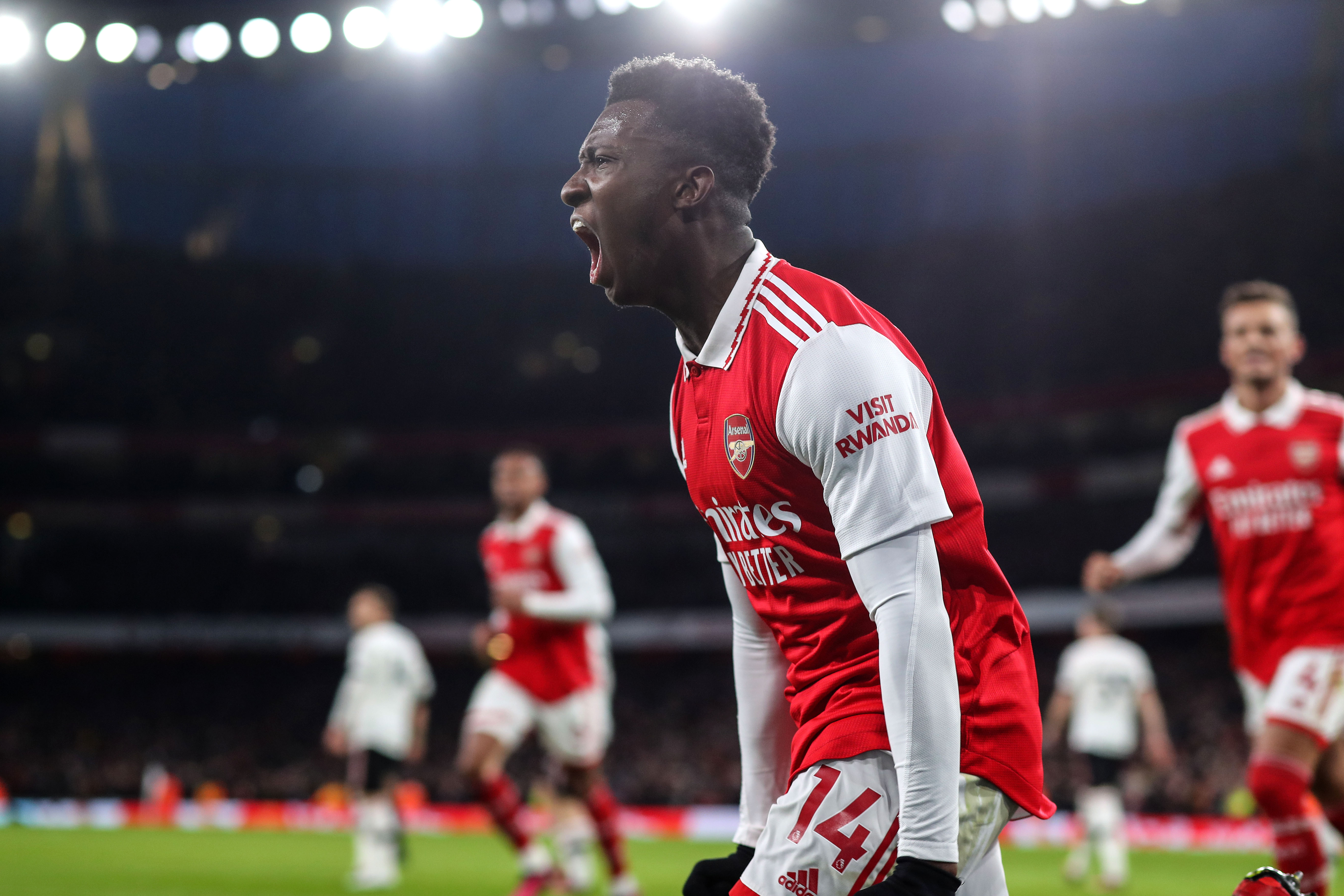 Arsenal 3-2 Manchester United: Eddie Nketiah's late winner seals dramatic victory for rampant Gunners 