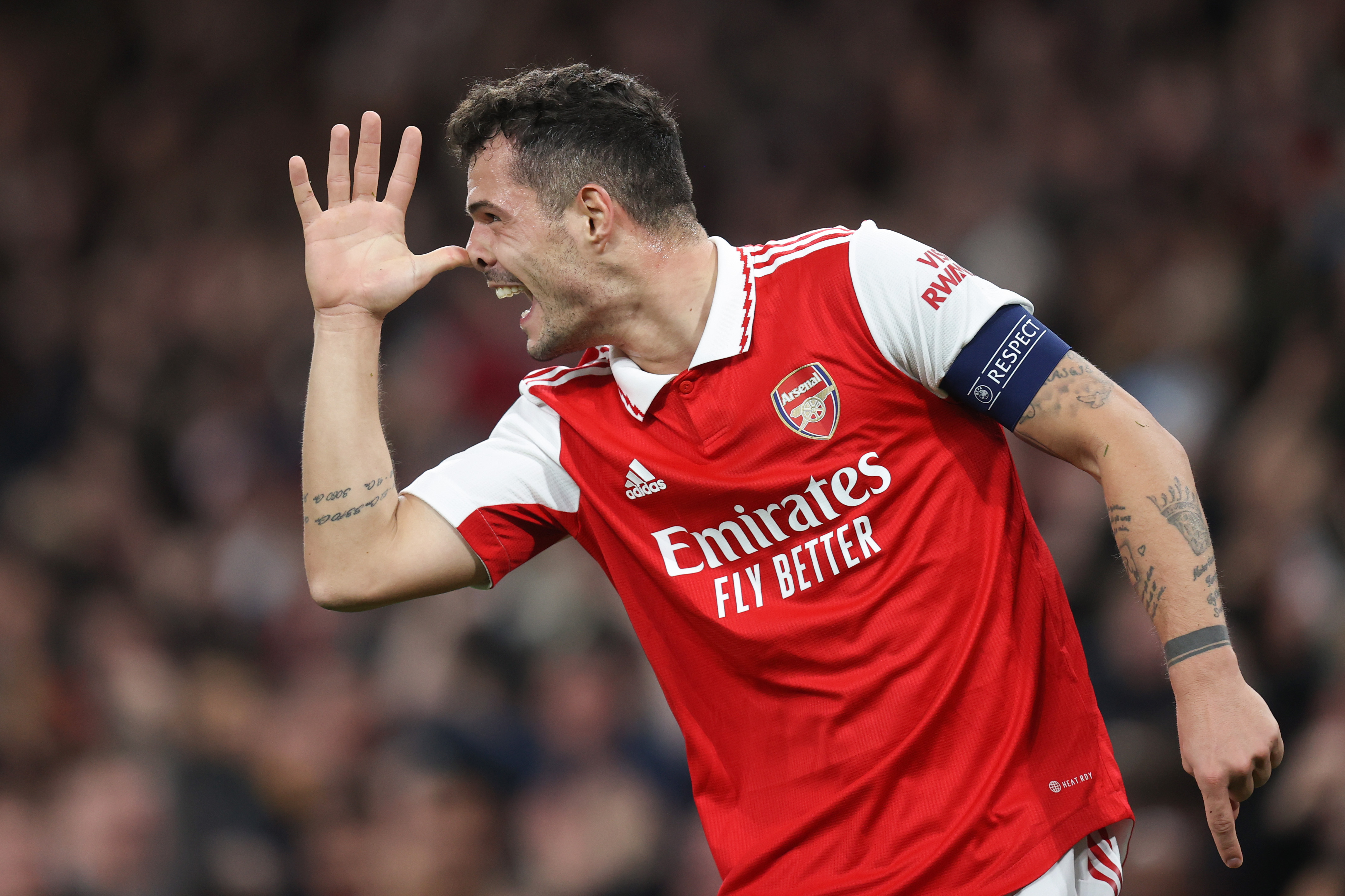 Granit Xhaka’s unusual Arsenal goal celebration explained