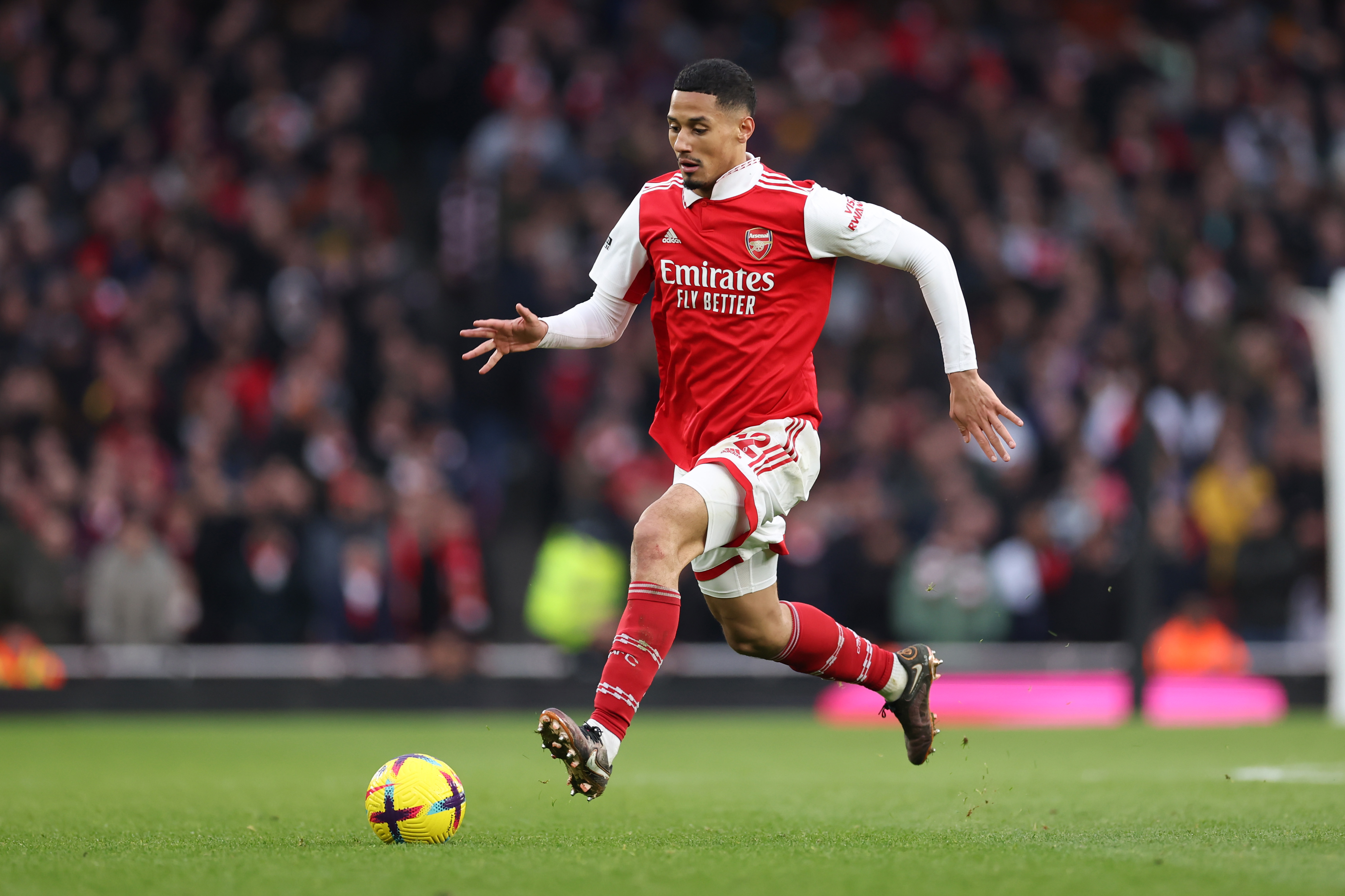 Arsenal centre-back William Saliba expected to miss Liverpool clash