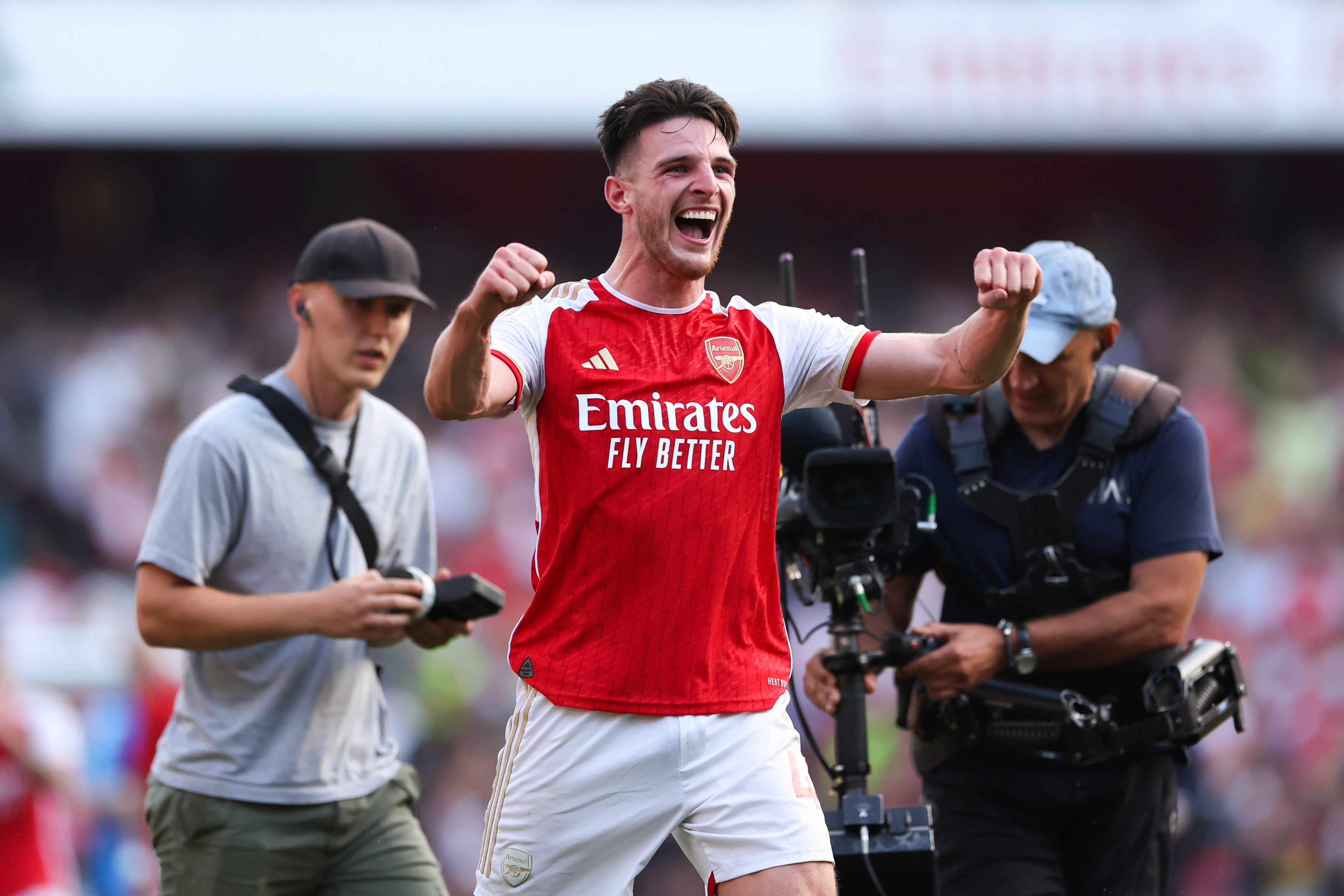 Arsenal 3-1 Manchester United: Declan Rice and Gabriel Jesus seal late victory for Gunners 