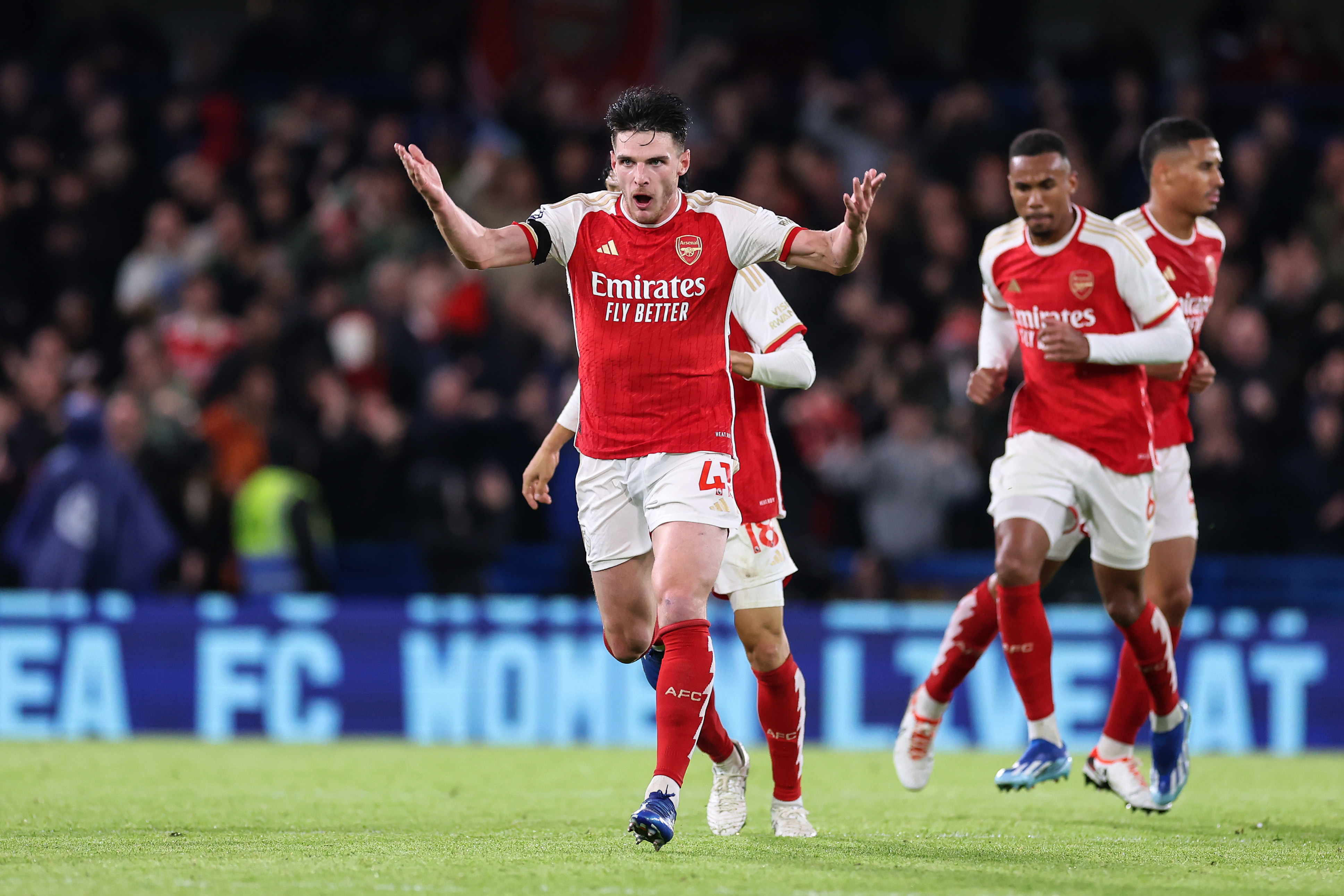 Chelsea 2-2 Arsenal: Late goals from Declan Rice and Leandro Trossard grab point for Gunners at the Bridge 