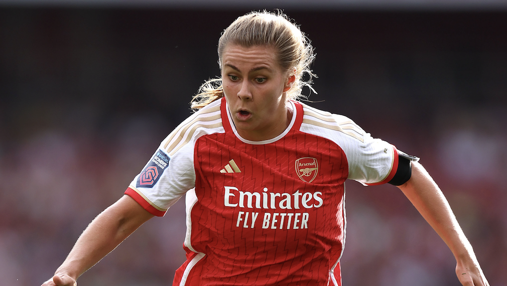 Victoria Pelova reacts to Arsenal Women’s comeback win over Leicester City