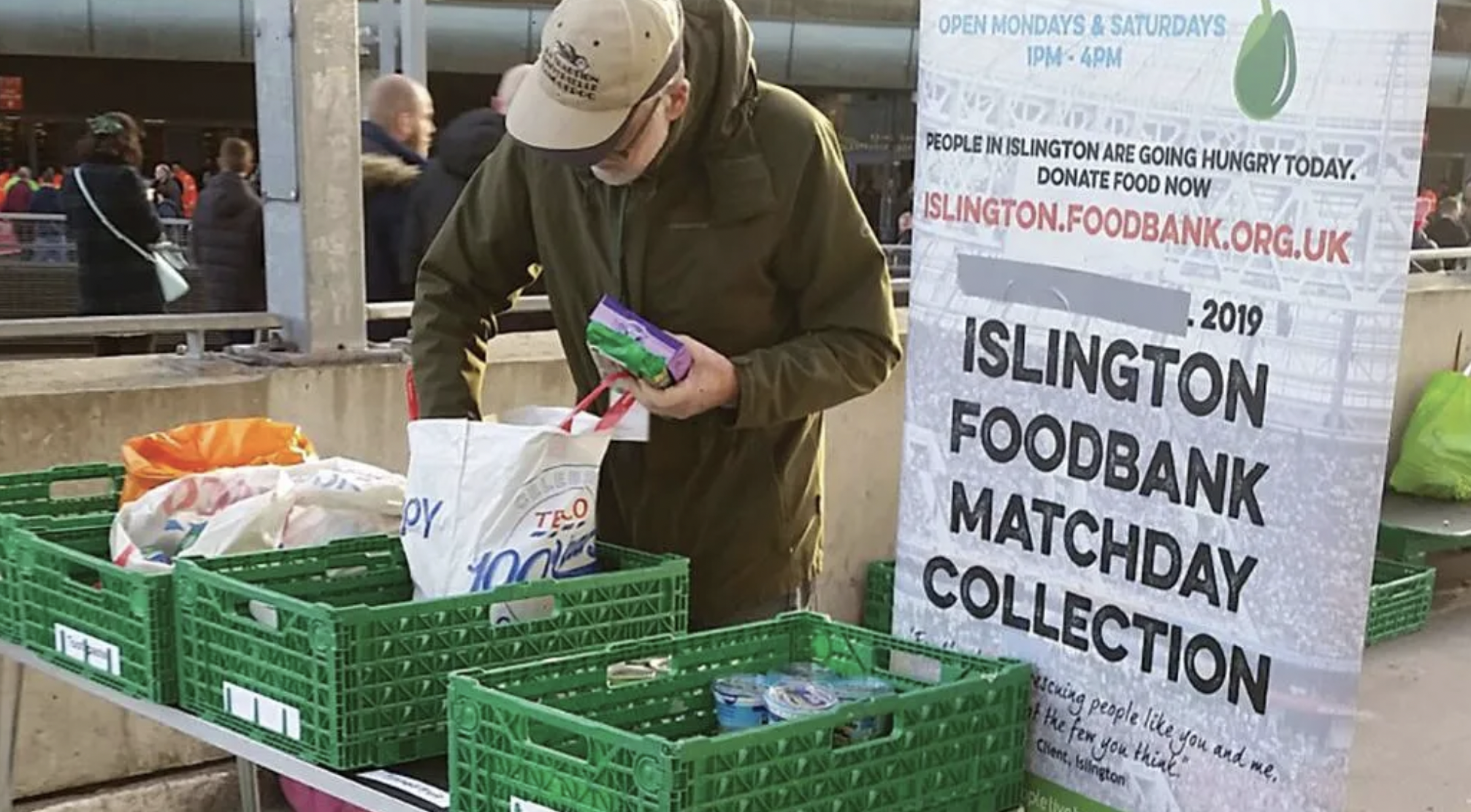 Arsenal introduce match day foodbank starting with Wolves clash 