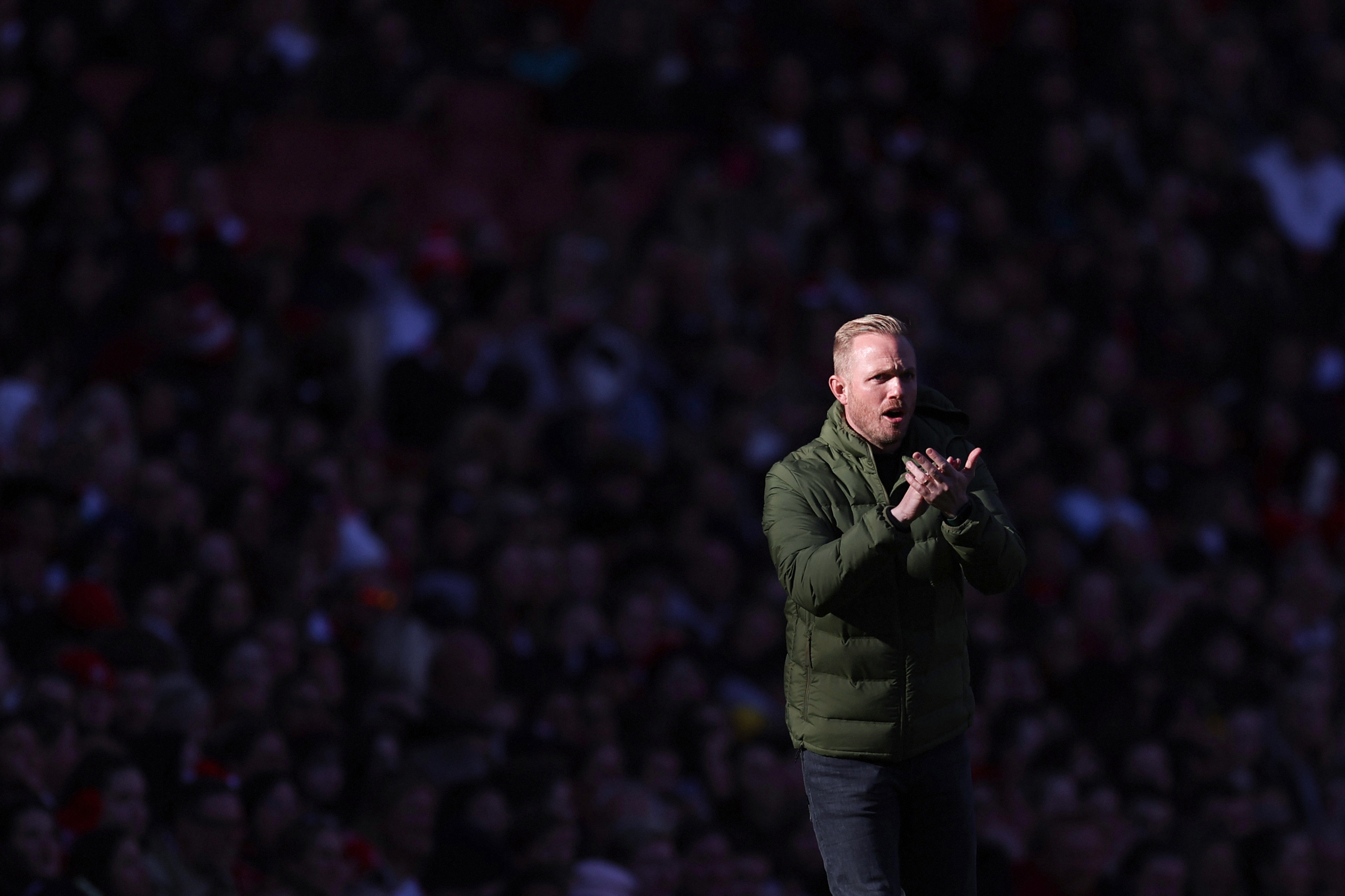 “The whole club should take massive credit”: Jonas Eidevall praises Arsenal staff and fans as club set to break WSL attendance record