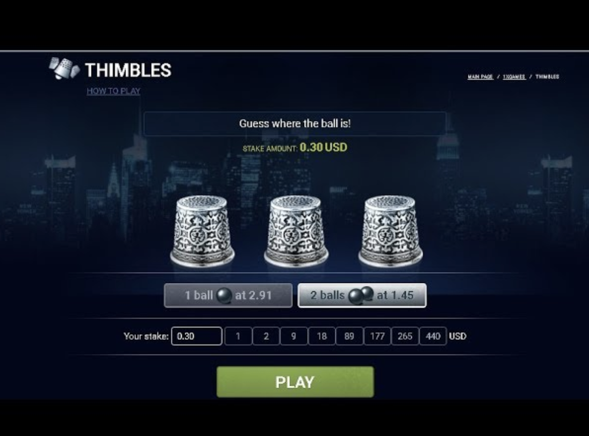 What’s so appealing about the online thimbles game?