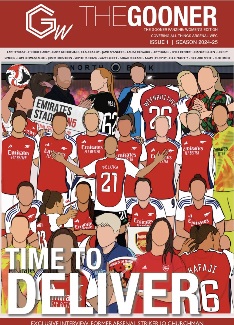 Arsenal Women Digital Fanzine issue one out now 