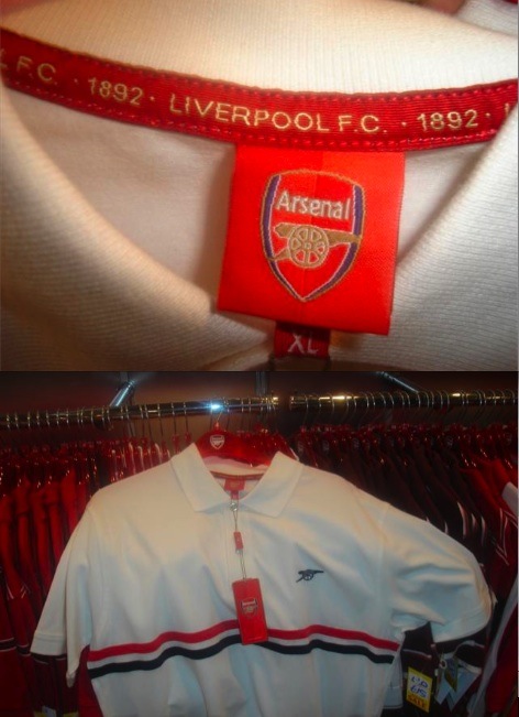 No wonder sales are down in the Arsenal shops!