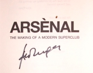 Arsene Wenger signed copies of ‘Arsènal’ to be won