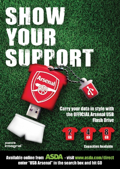 Win one of 10 Arsenal USB Flash Drives