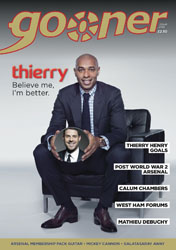 New Issue of The Gooner on sale tomorrow