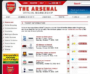 Arsenal’s Online Booking System In Chaos