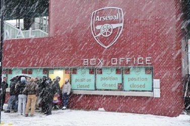 Snow Joke at Arsenal