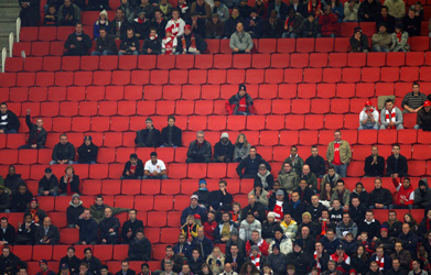 Arsenal only have 30,000 hardcore fans